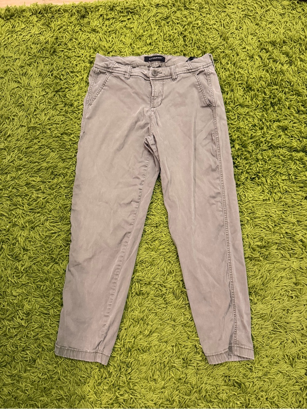 Liverpool Light Gray Women’s Chino Pants